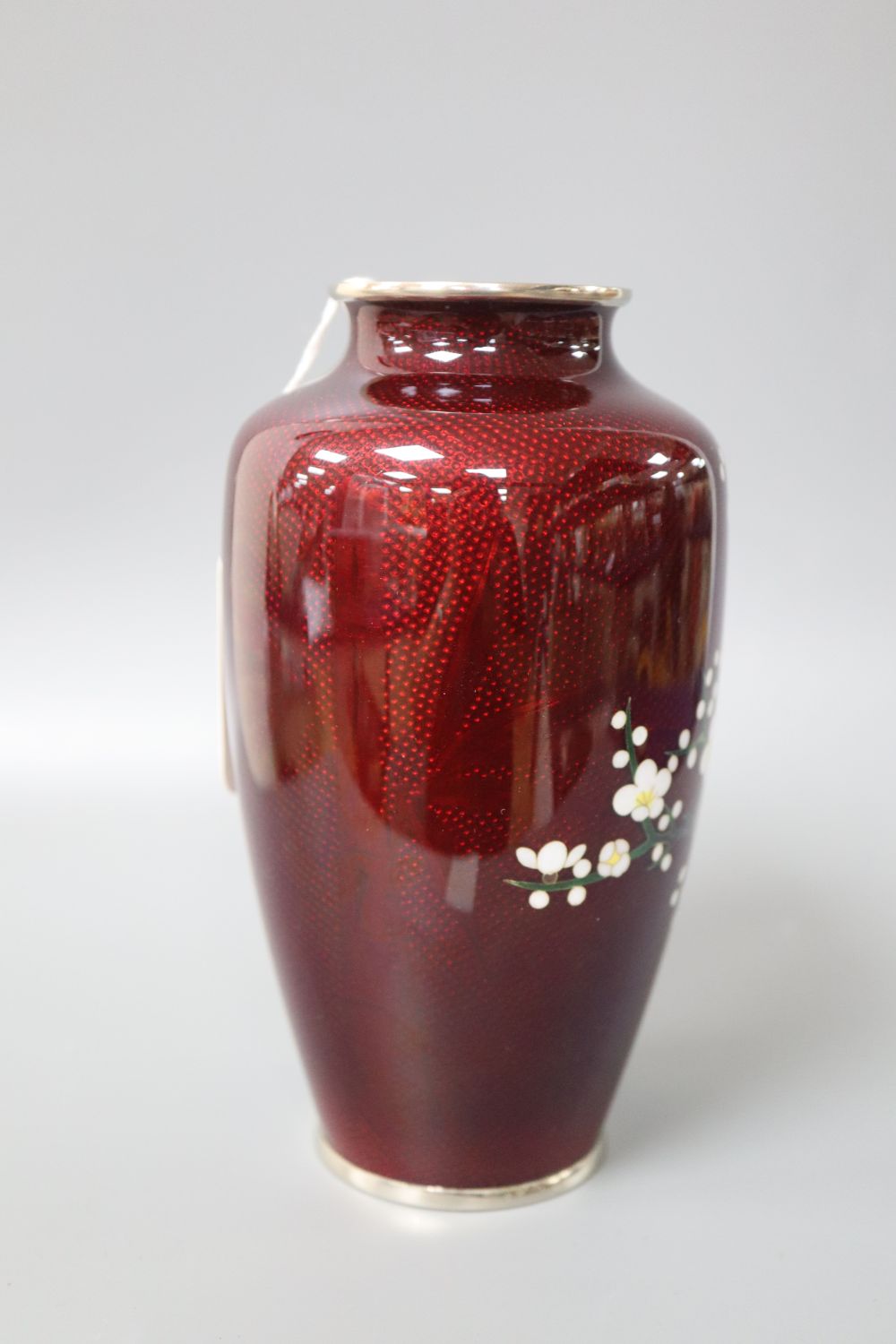 A Japanese cloisonne vase by Ando, height 16cm